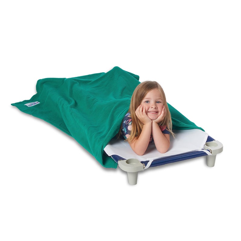 ROLLEE POLLEE Northwest Green Sleeping Bag for Kids - Super Soft Anti-Pill Fleece Blanket, Single - Cozy Nap Time Solution for Children, 36" x 48" - Image 1